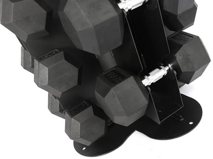 Fitvids A-Frame Dumbbell Weight Rack, Vertical Storage Rack for Dumbbells, Weight Stand Only for Home Gym Space Saver, 4-Tier or 5-Tier Option - style: Vertical, Spinnable, 1000LB Capacity