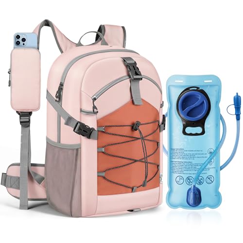 TILYMOL Hydration Hiking Backpack with 2L Water Bladder - Lightweight Waterproof Outdoor Camping Backpack/Water Backpack, Hiking Daypack with Hydration System for Hiking, Travel, Running, Biking