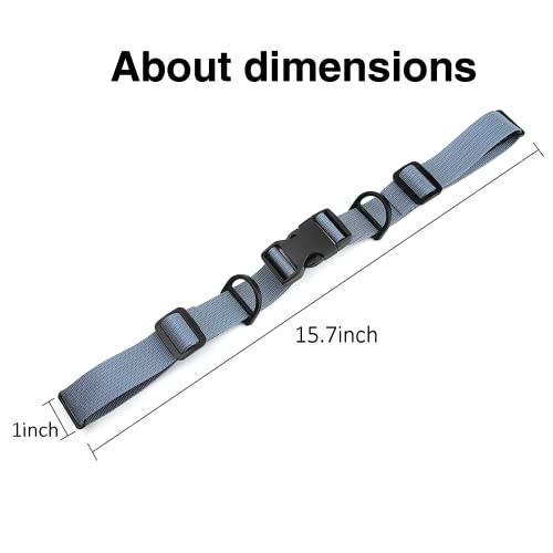 2 Pcs Adjustable Backpack Sternum Straps Chest Belt Hardness Strap with Anti-slip Fixed Clips for Camping Hiking - color: Grey