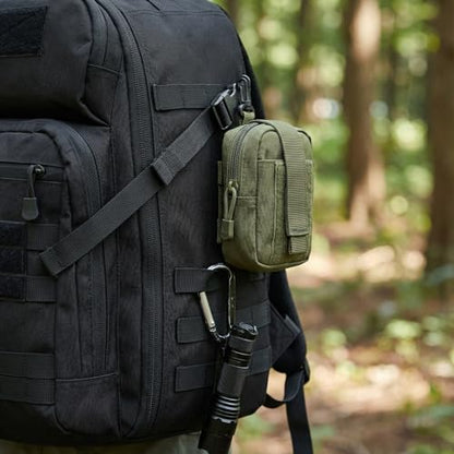Tactical Hiking Backpack with 180° Open Design, Molle Webbing, Padded Laptop Compartment, Lightweight for Outdoor Adventures (black) - color: Black