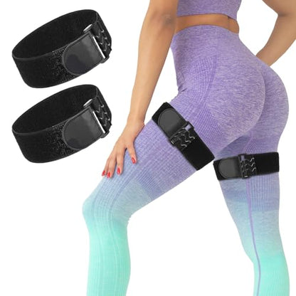 2 Pcs Occlusion Bands BFR Bundle Booty Bands Adjustable Best Fabric Resistance Bands Glutes Hip Building Blood Flow Restriction Bands for Women Exercising Butt Squat Thigh Fitness Legs Hip Building