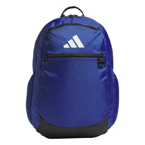 adidas Striker 3 Team Sports Backpack – Daypack for Sports Gym Travel, 36L, Royal Blue, OSFA - color: Royal Blue