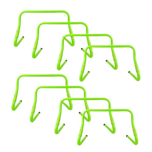 SRNSAEB Kids Adjustable Hurdle 20 15 10 8 6 5 Pcs, Rotatable Pediatric Hurdles with Portable Carry Strap, Park/Backyard/Home Agility Training Equipment Hurdle Set for Students/Preschoolers(8pcs) - size: 8pcs