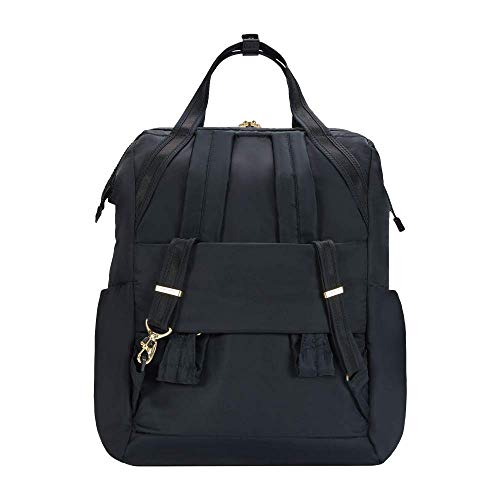 PacSafe Women's Citysafe CX 17L Anti Theft Backpack-Fits 16 inch Laptop, Black, One Size - color: Black