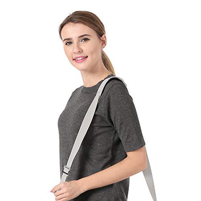 MOSISO 56 inch Shoulder Strap, Adjustable Thick Soft Universal Replacement Non-Slip Fit Padded with Metal Swivel Hooks for Laptop Shoulder Bag/Laptop Messenger Bag/Crossbody Bag, Gray - color: Gray