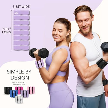 Ankle Wrist Weights for Women Men, One Pair of 2lbs/3lbs/4lbs Adjustable Arm & Leg Weights Silicone Wearable Weighted Bracelet for Pilates Yoga Walking Running Home Gym Fitness Strength Training Weight Loss Exercises Physical Therapy Dance Swimming Water