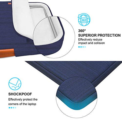 Lacdo 360° Protective Chromebook Case 11 Inch Laptop Sleeve for 11 Inch Acer HP Dell Samsung ASUS Chromebook Spin 311, 13 Inch Microsoft Surface Pro 11th Copilot+PC/10/9/8/X Computer Bag, Blue - color: Blue, size: 11-11.6 Inches
