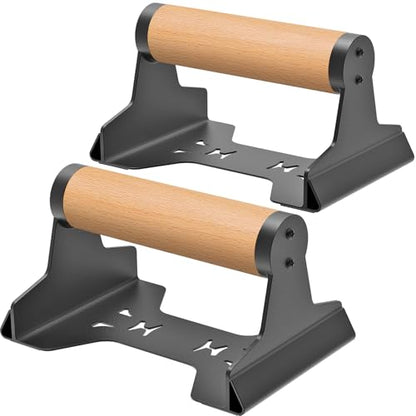 SELEWARE Home Gym Strength Training Bundle: Pull Up Bar for Doorway & Wood Push Up Bars, Calisthenics Equipment for Full Upper Body Workout, Supports 600lbs