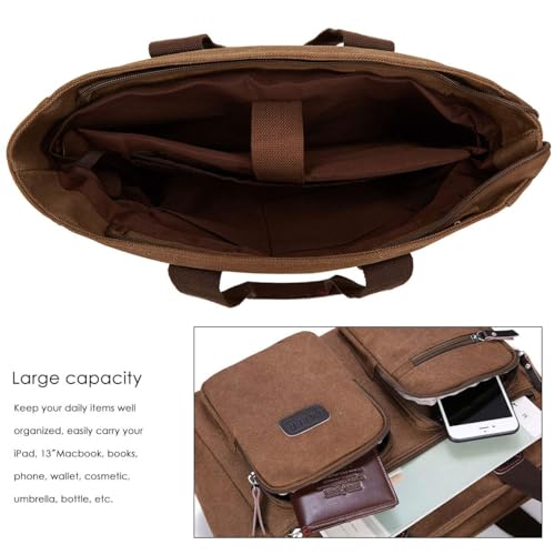 ToLFE Women Top Handle Satchel Handbags Shoulder Bag Messenger Tote Bag Purse Crossbody Bag Travel Work Tote Bag - color: New-green, size: Double handles with 9.1" drop