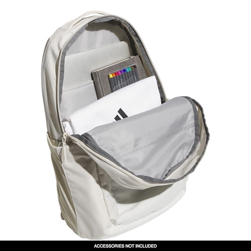 adidas PHNM Backpack for Laptop, School and Travel, 28L - color: Alumina Beige/Off White/Rose Gold