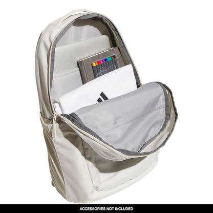 adidas PHNM Backpack for Laptop, School and Travel, 28L - color: Alumina Beige/Off White/Rose Gold
