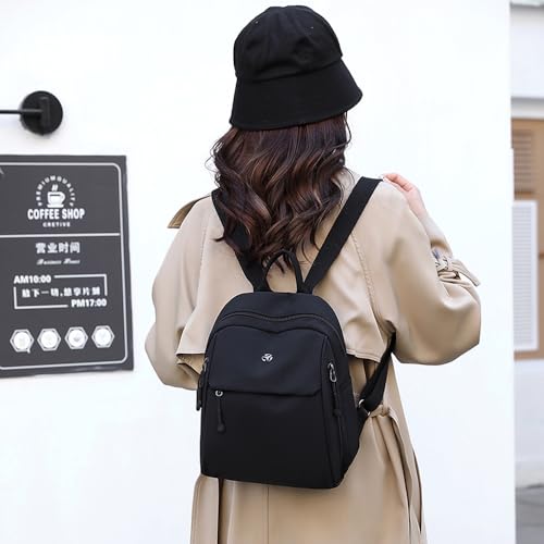 Backpack for Women Ladies Casual Daypack Light Weight Small Backpack Purses Daily Backpack Black - color: Black