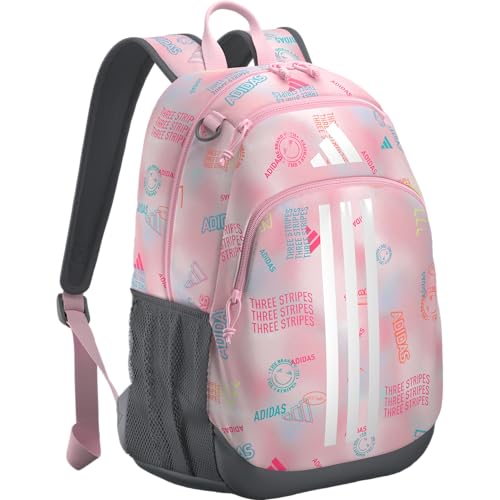 Originator Small Backpack for men and women, athletic book bag with laptop sleeve - color: Adi Haze Clear Pink/Clear Pink/Grey Four