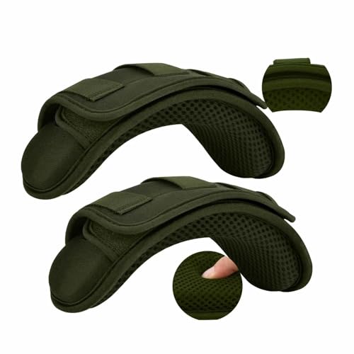 ZINMARK 2-Pack Tactical Shoulder Pad with Ultra-Thick Cushion for Vest Shoulder Straps and Backpacks, Comfort and Breathable - color: Army Green