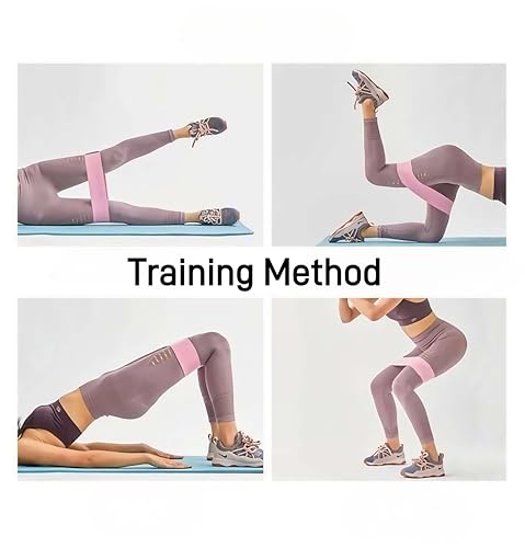 3 Pcs Woven Resistance Bands for Legs Butt HIPS - 3-Level Exercise Bands with Non-Slip, Perfect for Home Gym, Yoga, Pilates - color: Grey+Dark Grey+Black