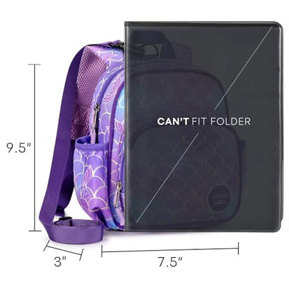 mibasies Backpack Leash for Toddlers 1-3: Baby Backpack for Girls with Anti-Lost Harness - Mermaid Purple - color: Mermaid Tail, style: Leash (Age 1-2)