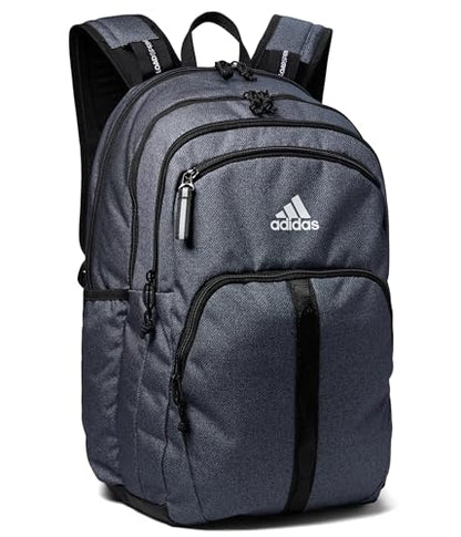 adidas Prime 7 Backpack for Laptop, School and Travel, 37L - color: Twill Onix Grey/Black/White/2