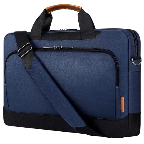 DOMISO 17-17.3 Inch Laptop Bag Business Briefcase Laptop Shoulder Bag for HP Pavilion 17/Dell Inspiron 17/Acer/ASUS, Blue - color: Blue, size: 17 - 17.3 Inch