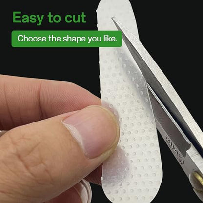 Non-Slip Grip Strip Pad - 12 Pack Clear Anti-Slip Patches for Purse Strap, Backpack Strap Keeper, Shoulder Straps for Bags - Fits Leather & Nylon (6 small, 6 big)