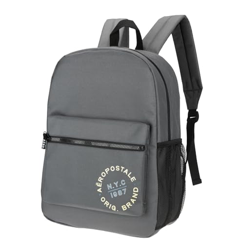 AEROPOSTALE Fieldtrip Unisex Backpack - AE Mens and Womens Bag for Everyday Use - Grey - color: Gray Aero