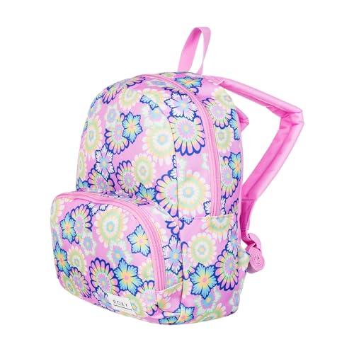 Roxy Women's Always Core Backpack | Travel | Everyday Carry | Beach | Polyester | 8L Capacity - Lilca Chiffron Flower Party - color: Lilca Chiffron Flower Party