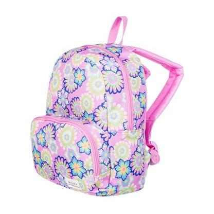 Roxy Women's Always Core Backpack | Travel | Everyday Carry | Beach | Polyester | 8L Capacity - Lilca Chiffron Flower Party - color: Lilca Chiffron Flower Party