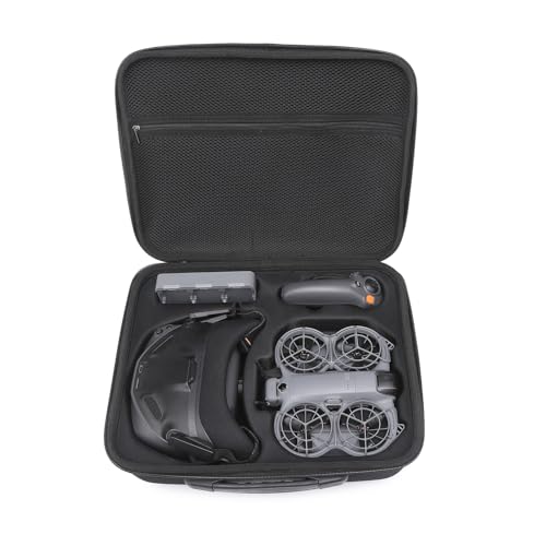 Carrying Case for DJI NEO 2 with Goggles N3, RC Motion 3 Controller, Battery Charger Hub, Porable Travel Storage Bag for DJI NEO 2 Batteries Accessories - size: Large
