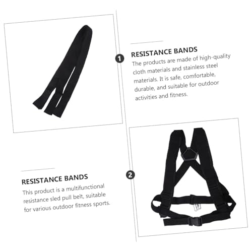 Happyyami Resistance Sled Pull Belt for Tire Training Load-bearing for Strength Endurance Multifunctional Padded Drag Strap for Fitness Workouts