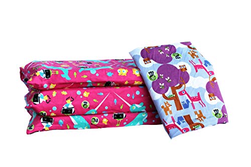KinderMat + PBS Kids Friends Kit - 1.5" Thick Full Nap Mat and 2 Washable Covers - 47" x 22", Narwhal Expedition and Woodland Friends - Value Bundle Great for Daycare & Family Households - color: Narwhal Expedition + Woodland Friends Bundle 1.5 Inch