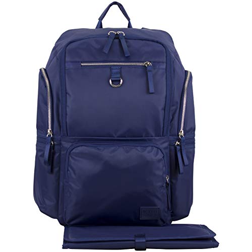 BODHI Baby Waterproof Multi-Function Travel Essentials Baby Tote Diaper Bag Backpack Changing Pad, Stroller Straps for Parents, Unisex, Deep Cobalt Blue - color: Deep Cobalt Blue