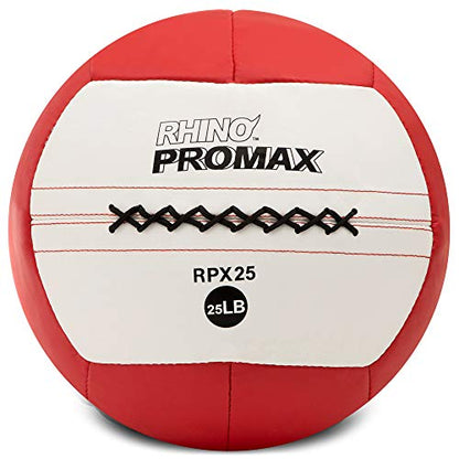 Champion Sports Rhino Promax Wall Balls - Soft Shell Non-Slip Grip for Weightlifting, Plyometrics, Cross Training, & Home Gym - style: 25 LBS