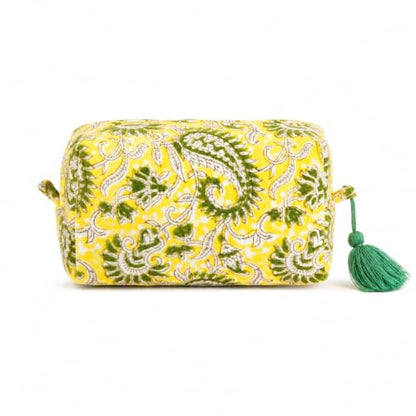 Huar Travel Makeup Bag- Large Capacity Cosmetic Bags for Women - color: Lemon Bloom