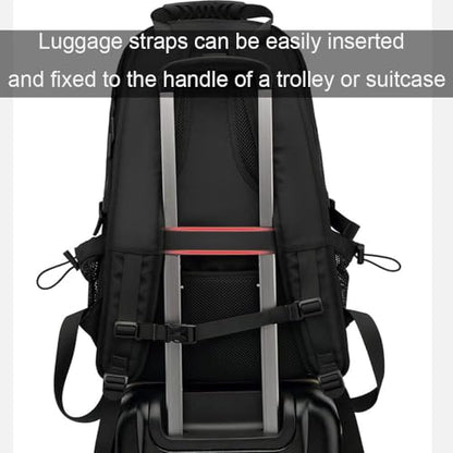 DUSLANG Travel laptop backpack, Extra Large 80L Traveling College Backpack,Large Capacity Backpack for Men Women,Fits 17 Inch Computer, USB Charging Port, Black - color: 80l Black With Shoes Storage Bag