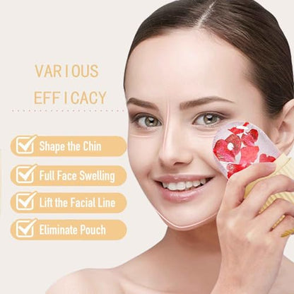 XHJRI Ice Face Roller Massager,Ice Cube Roller for Face, Eyes and Neck Naturally Conditioning and Skin Care,De-Puff Eye Bags,Reduce Migraine Pain,Reusable Massage Silicone Ice Mold (Beige) - color: Beige