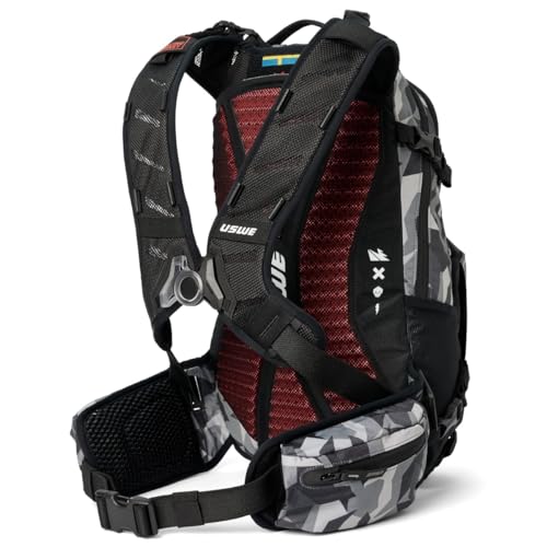 USWE Shred 16L Backpack, a High End Daypack for MTB, E-MTB, Mountain Bike, Camo/Black - style: 16l Camo/Black