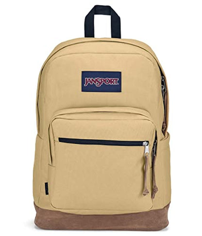 JanSport Right Pack Backpack - Durable Daypack with Padded 15" Laptop Sleeve, Spacious Main Compartment & Integrated Water Bottle Pocket - Curry - color: Curry