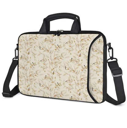 RICHEN 17 inch Laptop Shoulder Bag Carrying Case with Handle Fits 15.6/16/17/17.3/17.4 inch Laptop Notebook (Branches Birds, 16-17.3 inch) - color: Branches Birds
