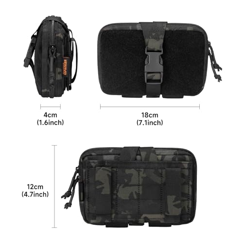 EXCELLENT ELITE SPANKER Tactical Molle Rip Away Ifak Pouch Utility First Aid Pouch Medical EMT Bag - color: Multicam Black