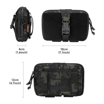 EXCELLENT ELITE SPANKER Tactical Molle Rip Away Ifak Pouch Utility First Aid Pouch Medical EMT Bag - color: Multicam Black