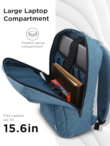 Lenovo Casual Laptop Backpack B210 - 15.6 inch - Padded Laptop/Tablet Compartment - Durable and Water-Repellent Fabric - Lightweight - Blue - color: Blue, size: 15.6 inch, style: B210