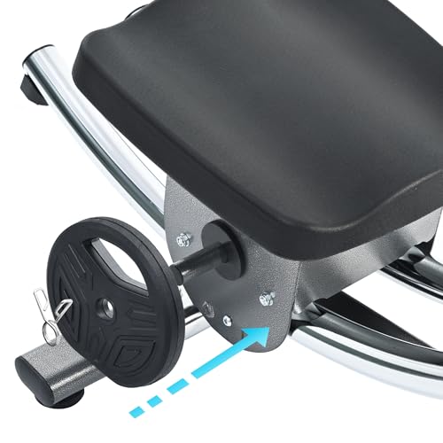 2025 Abdominal Exercise Machine for Commercial Use, Side Shaper Ab Machine Exercise Equipment, Foldable Abdominal Crunch Coaster for Home Use (Large,Black)