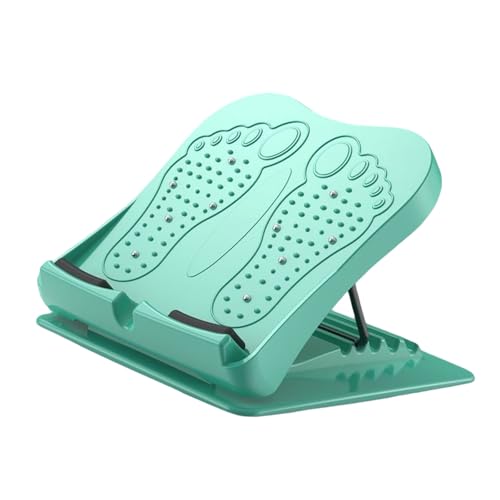 Foldable Calf Stretching Board Space Saving Adjustable Stretching Platform for Gym Training At Home Leg Stretch Board - color: Turquoise Green