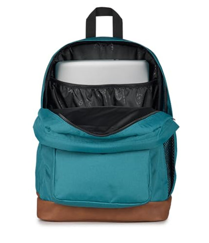 JanSport Cool Backpack with 15-inch Laptop Sleeve, Large Computer Bag Rucksack with 2 Compartments, Ergonomic Straps, Emerald Pool - color: Emerald Pool