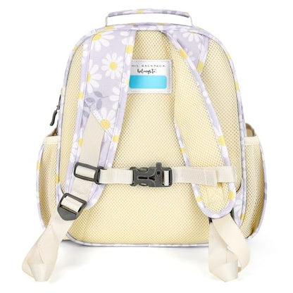 mibasies Toddler Backpacks for Girls 2-4: Little Kid Bookbag for Preschool Prek Daycare Daisy Gray - color: Daisy Gray, style: Toddler-12"h(not Fit Folder)