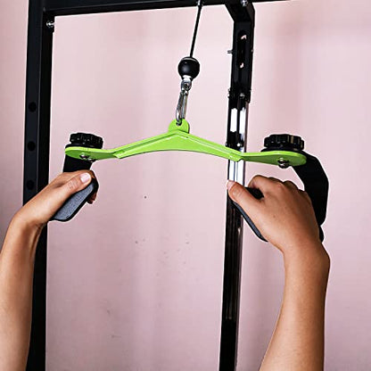 Adjustable Lat Pull down Bar, Cable Machine Attachments for Gym, Home Gym Fitness T-bar Row Pulldown Attachments, Lat Pull Down Machine Wide Grip Neutral Grip Handle - color: SP-03