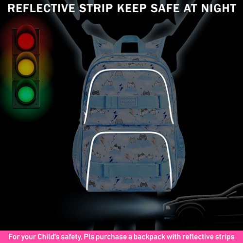 UFNDC Backpack for Girls, 17.5" Water Resistant Cat Galaxy Tie-Dye School Backpacks, Teens Bookbag for Women College Middle - color: Girls Backpack Cloud Cat Blue