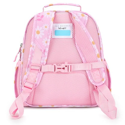 mibasies Toddler Backpacks for Girls 2-4: Little Kid Bookbag for Preschool Prek Daycare - Daisey Pink - color: Daisey Pink, style: Toddler-12"h(not Fit Folder)