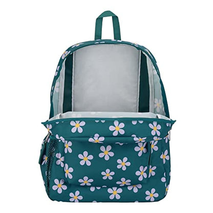 JanSport Cross Town Backpack 17" x 12.5" x 6" - Simple Bag for Everyone with 1 Main Compartment, Front Utility Pocket - Premium Class Accessories - Precious Petals - color: Precious Petals