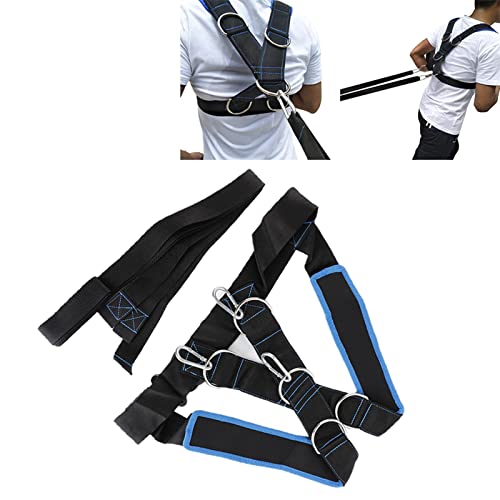 Sled Pulling Harness, Adjustable Nylon Speed Training Resistance Band Football Workout Rope for Men Strength Training