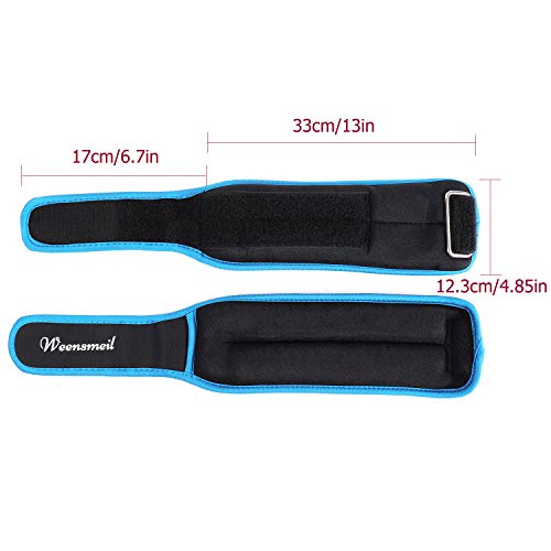 Ankle Weights 1 Pair 1 2 3 4 5 6 10 12 LBS Wrist Weights Arm Weights Leg Weights for Women Men Kids with Adjustable Strap, Strength Training Ankle Weights Set for Running Gym Fitness Workout Walking Jogging